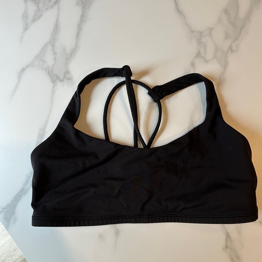 Black Lululemon Sports bra size 6